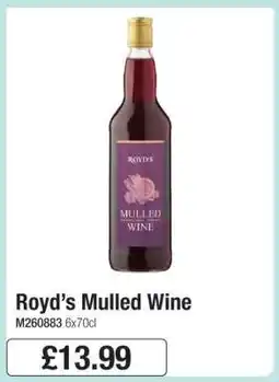 Makro Royd's Mulled Wine offer