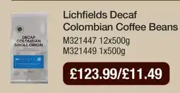 Makro Lichfields Decaf Colombian Coffee Beans offer