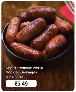 Makro Chef’s Premium Nduja Cocktail Sausages offer