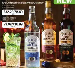Makro Two Compasses Spiced/White/Dark Rum offer
