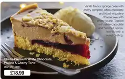 Makro Chef's Premium White Chocolate, Praline & Cherry Torte offer