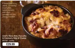 Makro Chef's Menu Brie, Pancetta & Cranberry Mac & Cheese offer