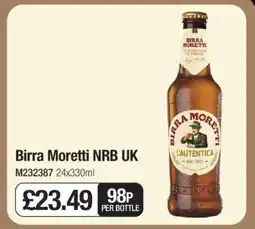 Makro Birra Moretti NRB UK offer