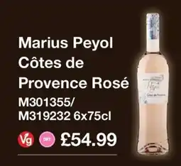 Makro Marius Peyol Côtes de Provence Rosé offer