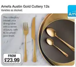 Makro Amefa Austin Gold Cutlery 12s offer