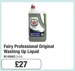 Makro Fairy Professional Original Washing Up Liquid offer