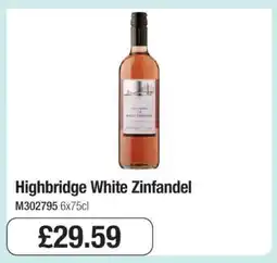 Makro Highbridge White Zinfandel offer