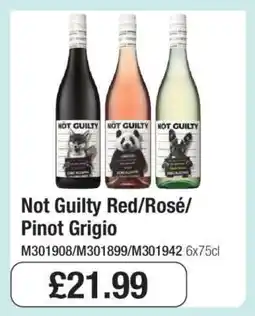 Makro Not Guilty Red/Rosé/Pinot Grigio offer