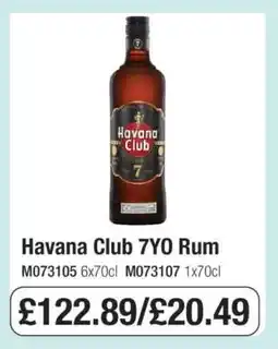 Makro Havana Club 7YO Rum offer