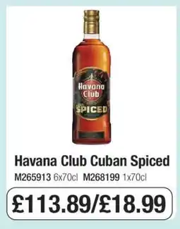 Makro Havana Club Cuban Spiced offer