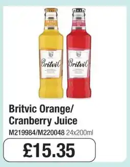 Makro Britvic Orange/Cranberry Juice offer