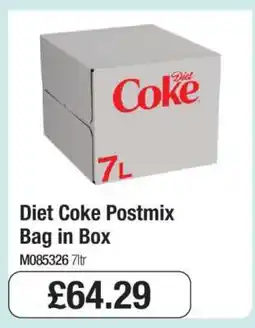 Makro Diet Coke Postmix Bag in Box offer