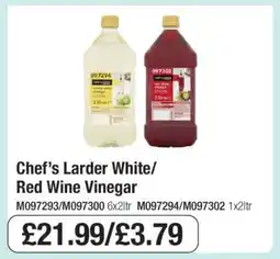 Makro Chef’s Larder White/Red Wine Vinegar offer