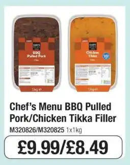 Makro Chef’s Menu BBQ Pulled Pork/Chicken Tikka Filler offer