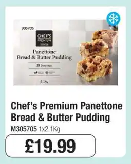 Makro Chef’s Premium Panettone Bread & Butter Pudding offer