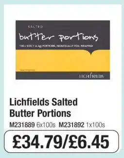 Makro Lichfields Salted Butter Portions offer
