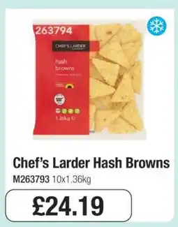 Makro Chef’s Larder Hash Browns offer