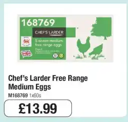 Makro Chef’s Larder Free Range Medium Eggs offer
