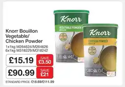 Makro Knorr Bouillon Vegetable/Chicken Powder offer