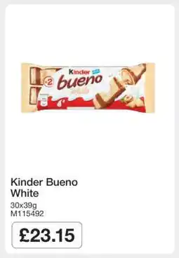 Makro Kinder Bueno White offer