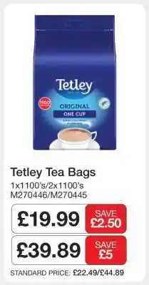 Makro Tetley Tea Bags offer