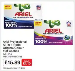 Makro Ariel Professional All-in-1 Pods Original/Colour 100 washes offer