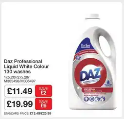 Makro Daz Professional Liquid White Colour 130 washes offer