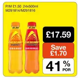 Makro Lucozade Orange/Original offer