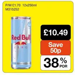 Makro Red Bull Zero offer