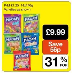 Makro MAOAM Varieties offer