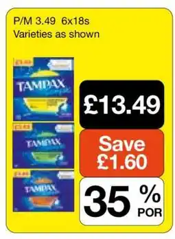 Makro Tampax offer