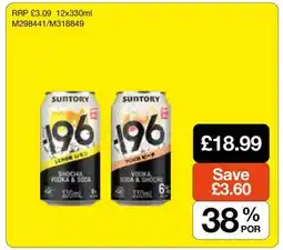 Makro Suntory -196 offer