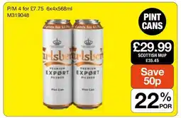 Makro Carlsberg Export Pilsner offer