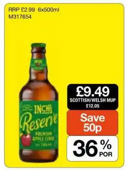 Makro Inch's Reserve Premium Apple Cider offer