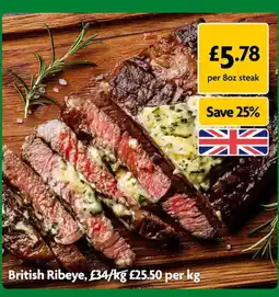 Morrisons British Ribeye offer
