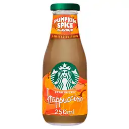 Iceland Starbucks Frappuccino Pumpkin Spice Limited Edition Iced Coffee 250ml offer
