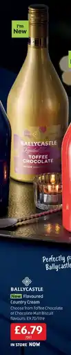 Aldi Ballycastle Toffee Chocolate Flavoured Country Cream offer