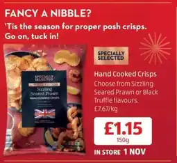 Aldi Hand Cooked Crisps offer