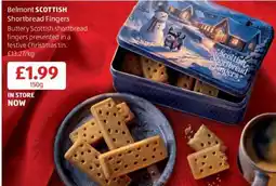 Aldi Belmont SCOTTISH Shortbread Fingers offer
