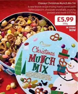 Aldi Choceur Christmas Munch Mix Tin offer