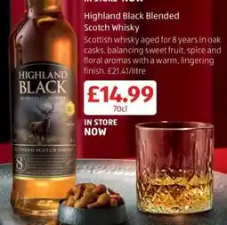 Aldi Highland Black Blended Scotch Whisky offer