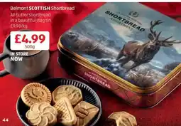 Aldi Belmont SCOTTISH Shortbread offer