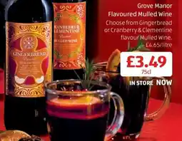 Aldi Grove Manor Flavoured Mulled Wine offer