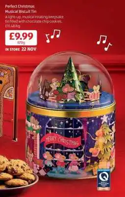 Aldi Perfect Christmas Musical Biscuit Tin offer