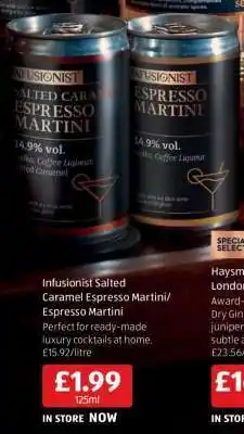Aldi Infusionist Salted Caramel Espresso Martini/Espresso Martini offer