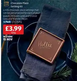 Aldi Moser Roth Chocolate Place Setting Kit offer