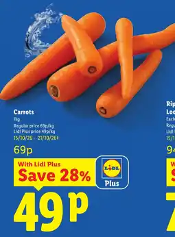 Lidl Carrots offer