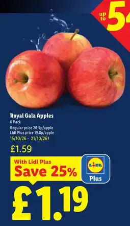 Lidl Royal Gala Apples offer
