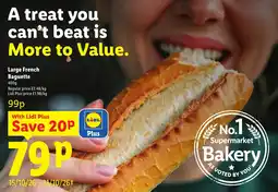 Lidl French baguette offer
