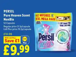 Lidl Persil pure heaven scent nonbio offer